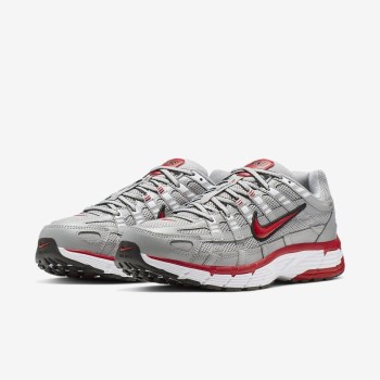 Nike P-6000 - Férfi Utcai Cipő - Szürke/Piros/Fekete/Szürke